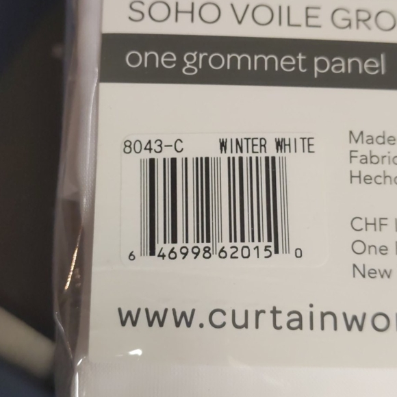 Soho voile one grommet panel NWT WI… - Picture 4 of 4